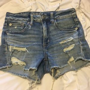 American eagle hi-rise short shorts